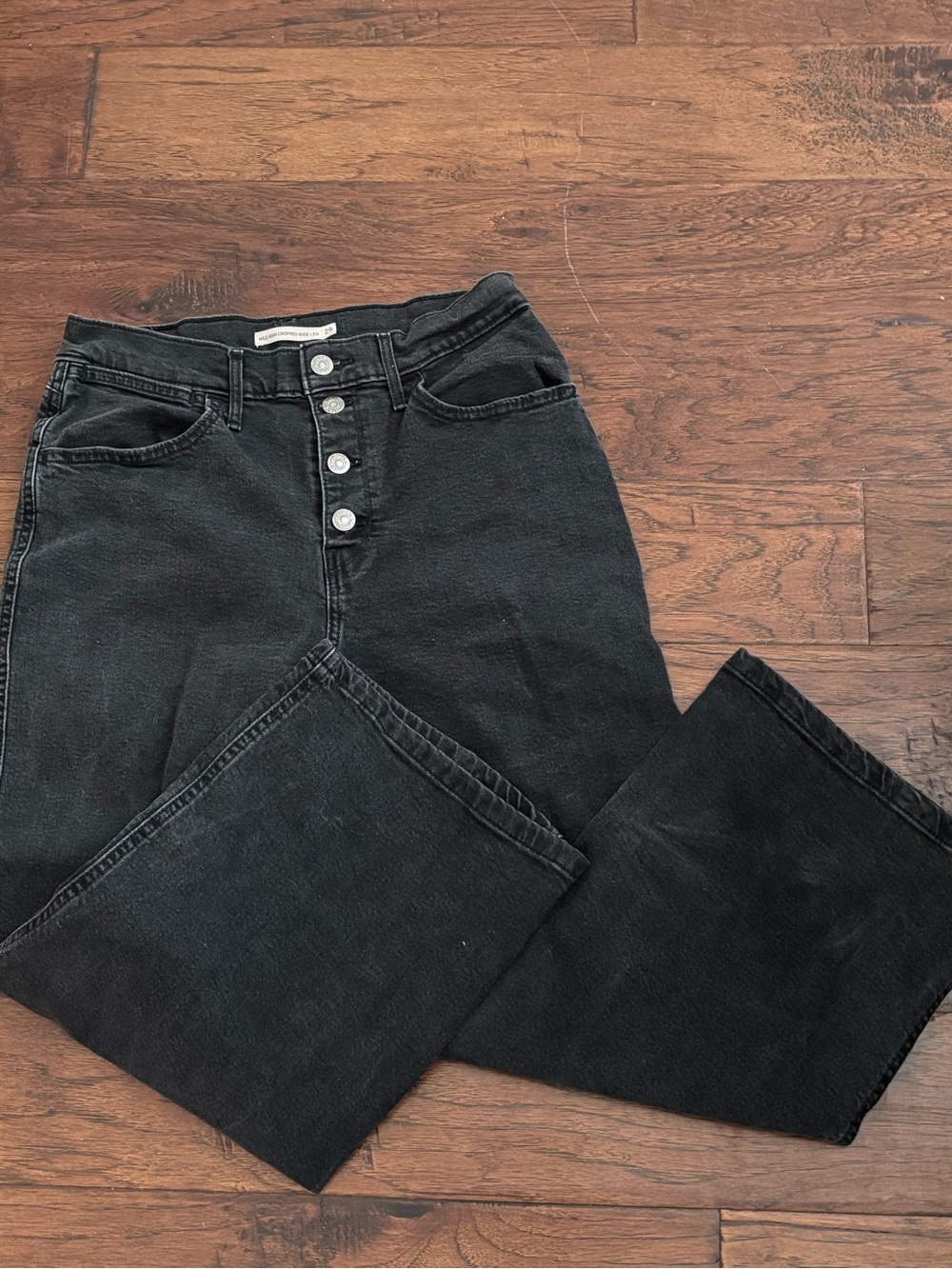 Levi Strauss & Co. MILE HIGH NWOT Black/dark charcoal- button fly jeans